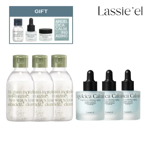 엔자임 오트 스크럽 파우더 워시 100g 3개+신선초 진정에이징 워터 세럼 30ml 3개