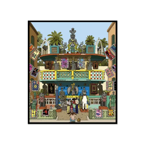 그림액자 Family Photo at Mankessim Posuban / 일리야 밀스타인