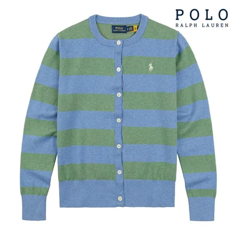 POLO RALPH LAUREN  폴로 랄프로렌 여성 코튼 블렌드 가디건 스트라이프
