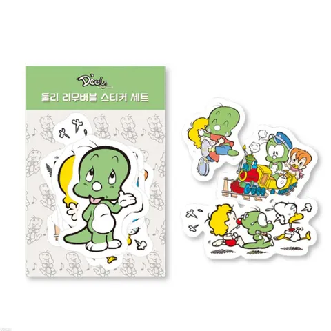 아기공룡둘리 리무버블 스티커 성인 다꾸 폰꾸 탑꾸 만화굿즈 인스 캐릭터스티커 꾸미기