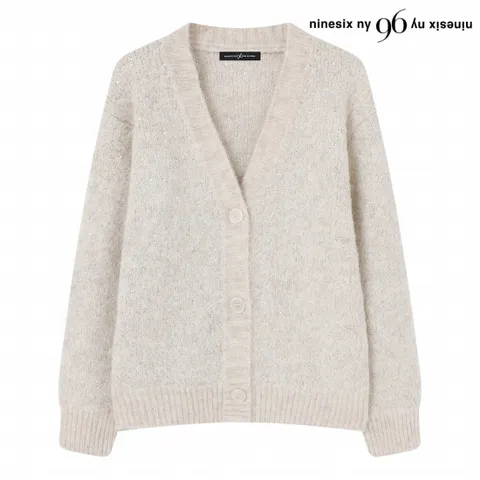 정상가:79,000원 ㅣ V넥 버튼업 루즈핏 니트 가디건 (NP4CK012L0)