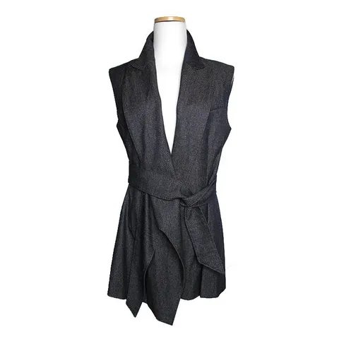 [중고명품]  블루데님 울실크 베스트 66