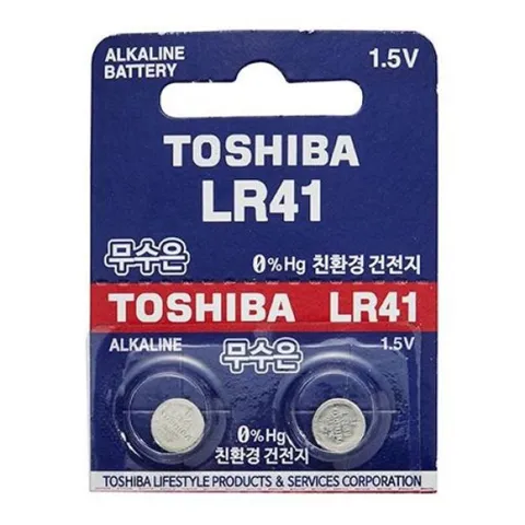 도시바)코인형건전지(LR41/2입) 도시바 건전지 건전지 코인건전지 리튬건전지 리튬전지