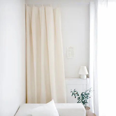 루 광목 패브릭 파티션 / 패브릭 가벽 / 가리개커튼 2color