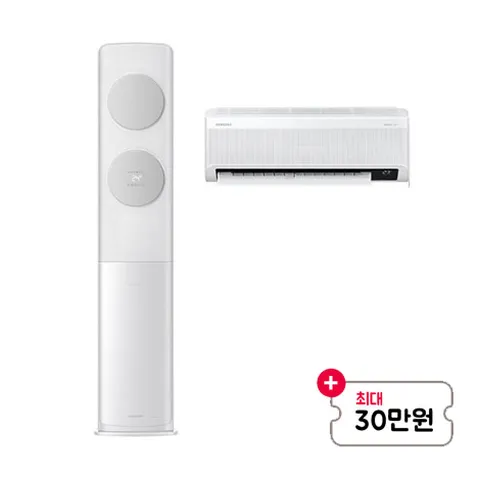 [렌탈] 무풍 클래식 2in1 에어컨 17+6평형 메탈화이트&그레이 AF17B7538GZRS