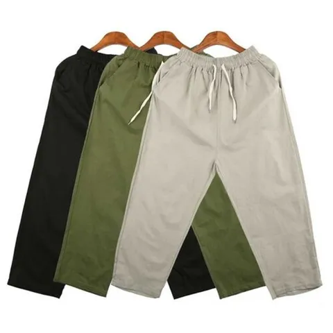 [하프클럽/끌레아]여자 나들이 패션 캐주얼 밴딩 바지 9부 와이드