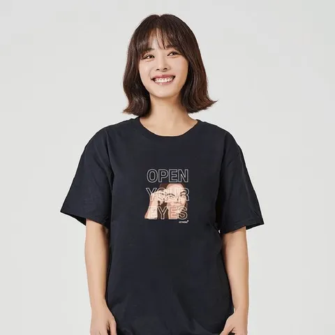 [하프클럽]  키밍 OPEN YOUR EYES 그래픽티셔츠