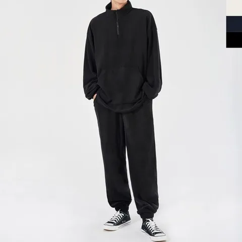 [하프클럽]  남자뽀글이아노락상하세트