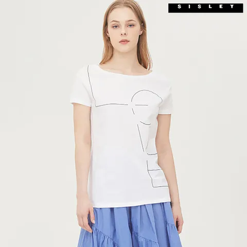 레터링 반팔 티셔츠 3S_3096L100W_WH