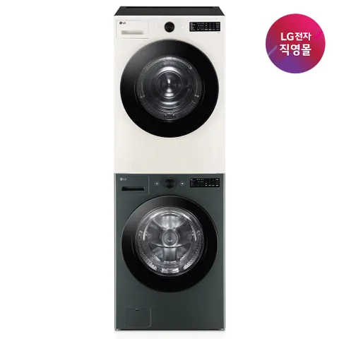 [직영]LG 트롬 세탁기 건조기 세트 FG21GNR+RG18EN