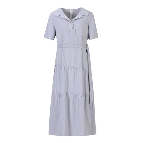 [하프클럽] 스트라이프 티어드 원피스 SIOAG0591 B