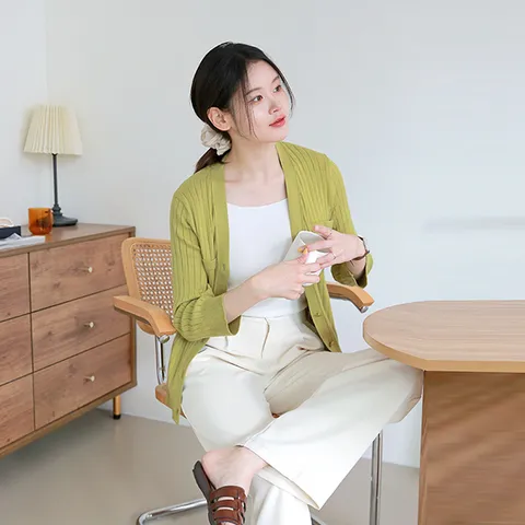 [최초가 99,000원]지젤 골지 니트 가디건 4종세트