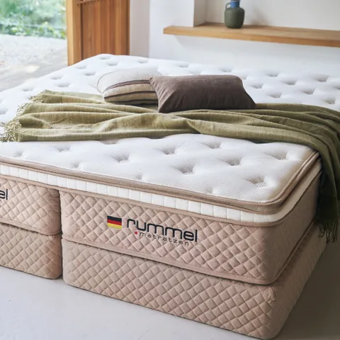 R6500(33T) K_킹 침대 트윈 매트리스 수입 독립 파워 스프링 천연양모 호텔 메트릭스