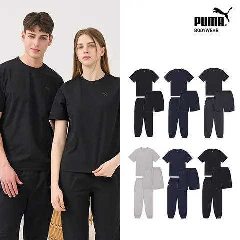 트레이닝 남녀 3종세트(반팔+반바지+조거팬츠) 3컬러 택1