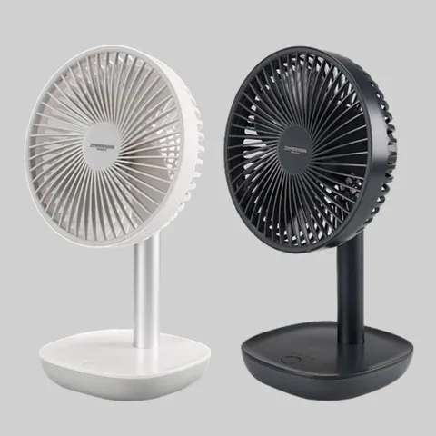 선풍기 미니 DC KC 6인치 저소음 무선 USB 충전식 4단계 핸디 겸용 캠핑 (15305418)