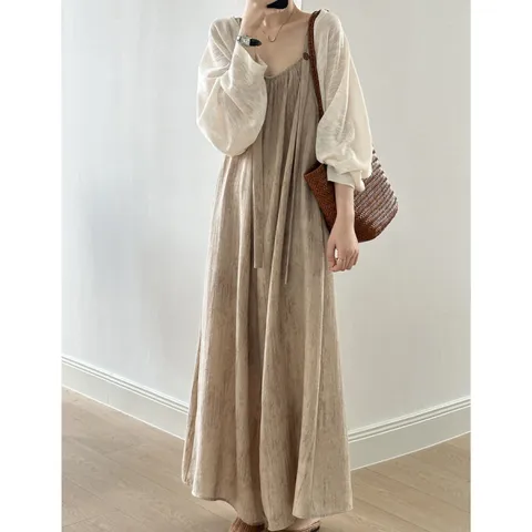 [브리치]  / 캐주얼 여성 여름 린넨 멜빵 점프수트