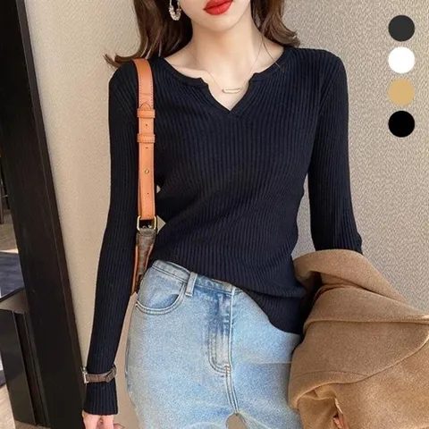 |CMT64C6|브홀림 티셔츠 잔골지 글렘핏 V넥 여성 여리여리_18177048_597559
