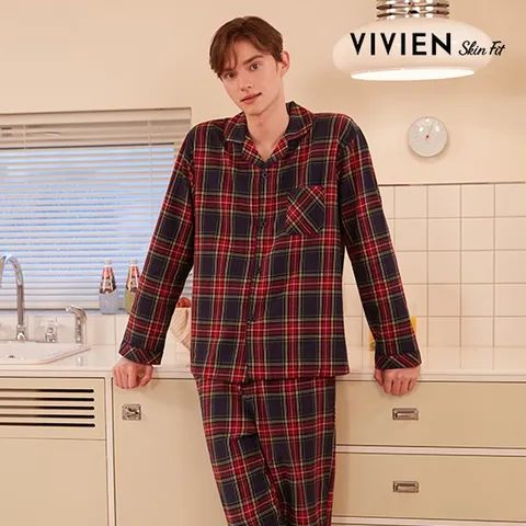 [최초가 99,900원] 남성용 홀리데이 파자마 2세트