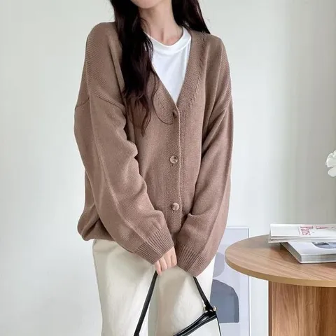 [하프클럽/셀러허브_여성트랜드패션]여자 빅사이즈 가을 가디건_WJK22332