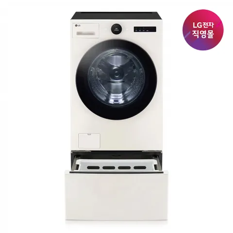 [직영]LG 트롬 드럼세탁기+수납장 세트  FX25EAR+FP7E