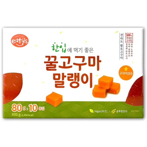 코스트코 한입 꿀고구마 말랭이 800g(80g x 10개) 국내산 황토고구마
