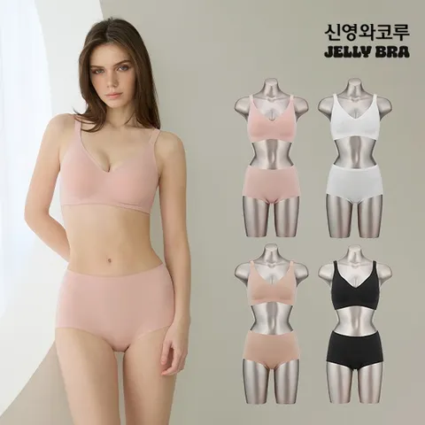 신영와코루 젤리브라 누디 퓨징 브라팬티 패키지