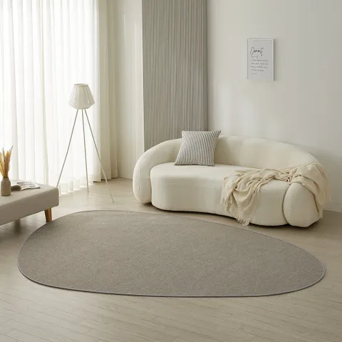 워셔블 사이잘룩 사선 스톤 비정형 러그 (100x150)