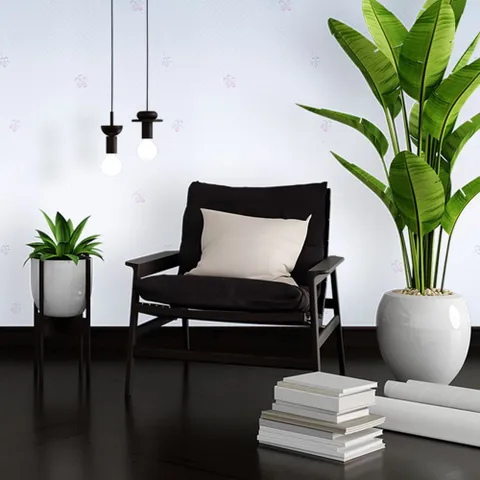 실크벽지 50cmX2.5m 로제 입체꽃화이트/스티커 방수