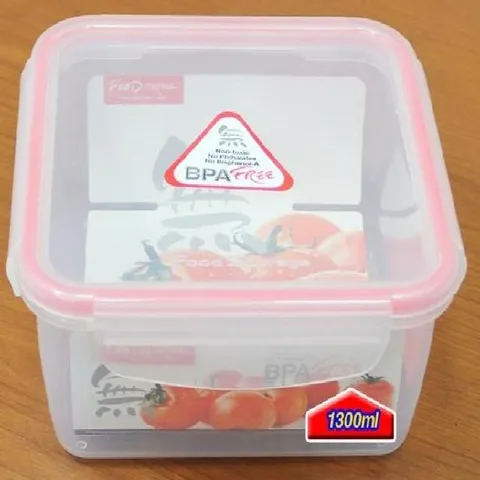 (SM)플라스틱 밀폐용기-1300ml 냉동실보관용기 밥용기 냉동밥용기 냉장고정리용기