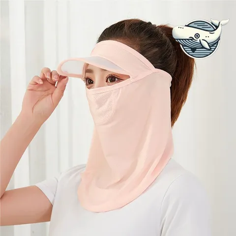 알티피아 야외 활동 썬마스크 코랄핑크 여름 필수 아이템 안면마스크 햇빛안면마스크