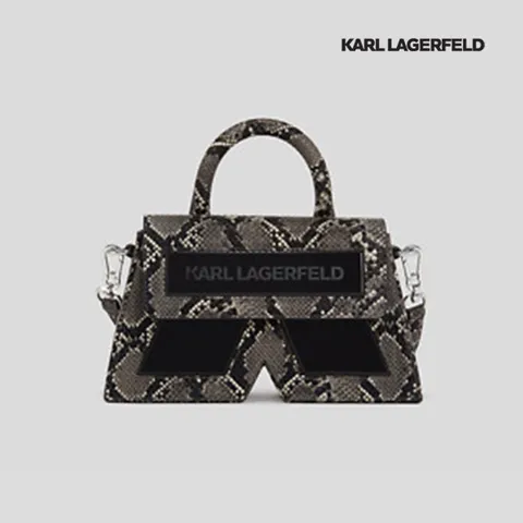 [246W3093] 칼라거펠트 IKON/K 파이썬 크로스바디 백