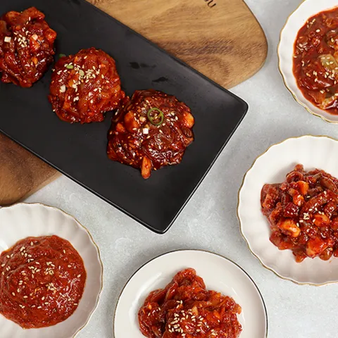 짜지않은 저염 젓갈 5종 (오징어 낙지 꼴뚜기 갈치속젓 어리굴젓) 500g