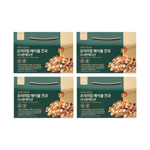 오하루 자연가득 메이플 견과 시나몬에디션 4박스 (100봉)