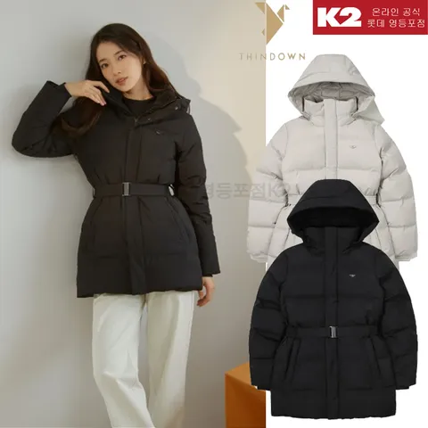 K2 겨울 여성 씬에어 하프 수지 패딩/구스/거위털/자켓/다운/KWW24564YD 463691