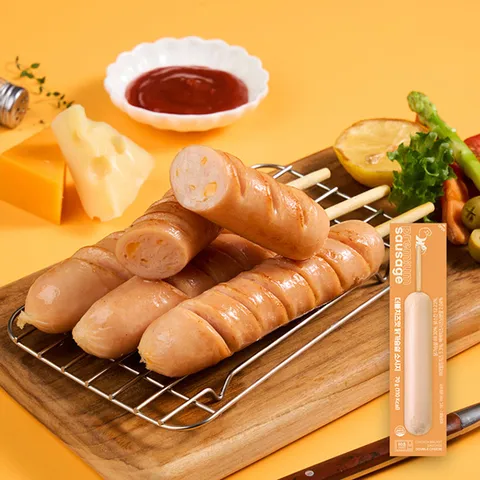 똑똑한식단 더블치즈맛 닭가슴살 소시지바 70gx10개