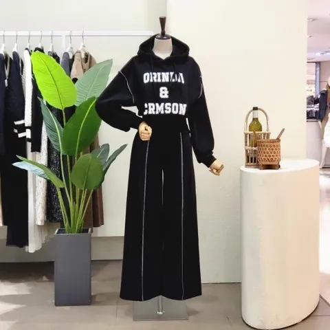 FW3K9ST5698_레터링 후드 트레이닝 세트