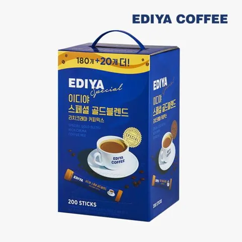 커피 이디야 스페셜 골드블렌드 리치크레마 커피믹스 11gx180+20T