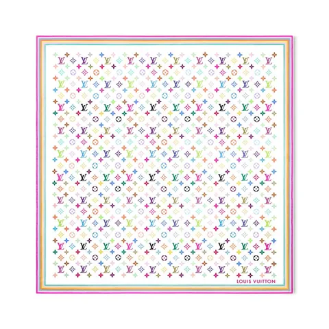 스카프(방도) LV x TM 모노그램 멀티컬러 스퀘어 90 M94967