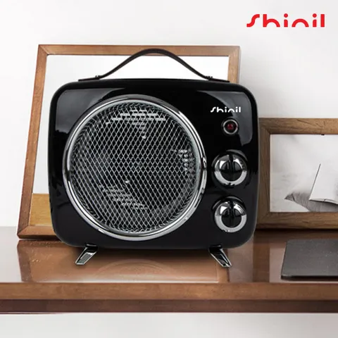 SHINIL 레트로 히터 SEH-R2000WS 온풍기 욕실 방수 가정용 사무실