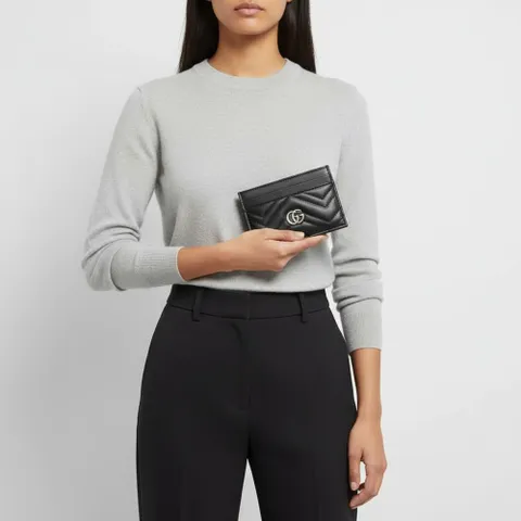 봄쇼핑찬스  여성 GG 마몬트 마틀라쎄 지갑(블랙) 443127 AAET8 1000