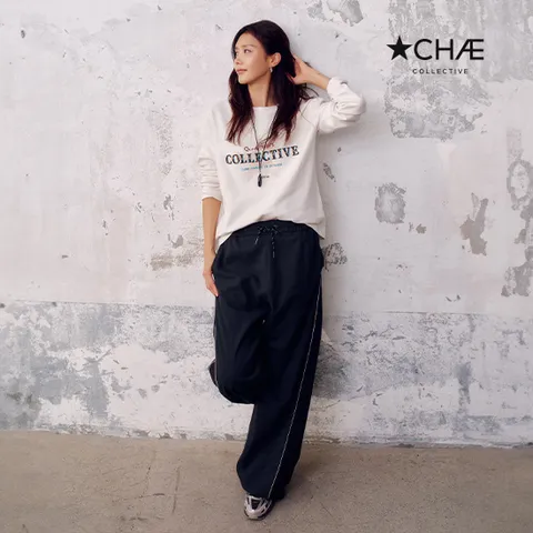 26FW 슬릭 파이핑 트랙 팬츠