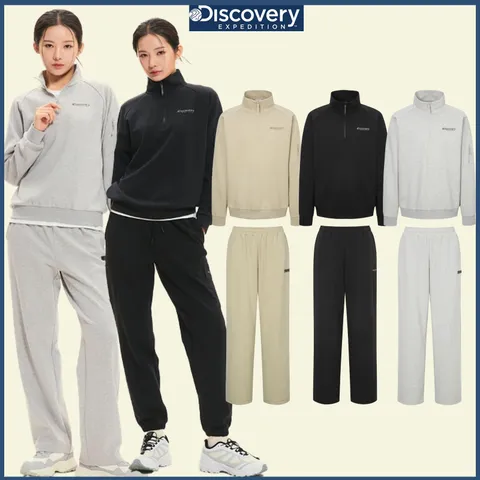 디스커버리 여성 반집업/스트레이트팬츠 트레이닝세트 DXTR27051,DWTP26051 CJDTT