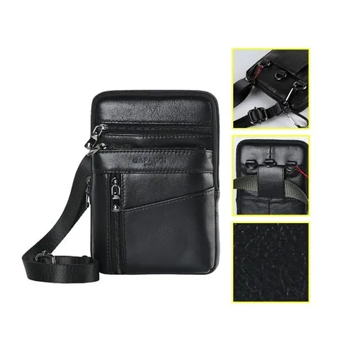 소가죽 미니크로스백 B12 허리벨트가능 보조가방 미니크로스백 바디크로스백 여행보조가방