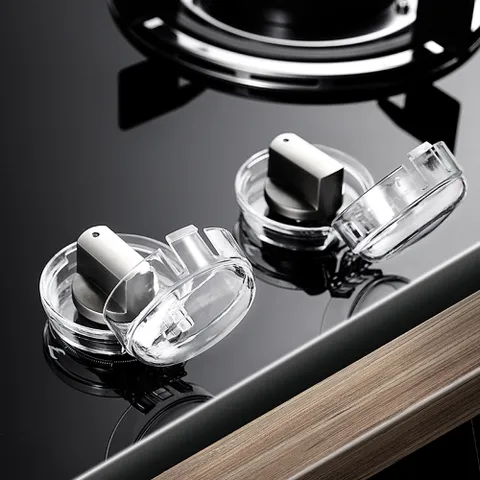 가스레인지 손잡이 안전캡 2개입x2set 노브 돌림방지