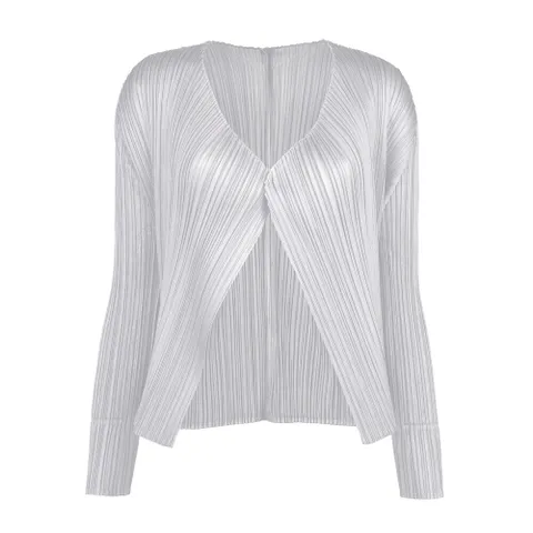 플리츠플리즈 BASICS 가디건 라이트그레이 PP59JO106 10