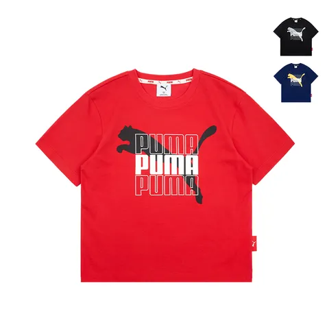 [키즈]푸마 캣 로고 반팔티_PK52TL305