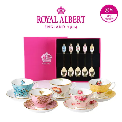 [롯데백화점]100주년 리프레시 커피잔 5인조+티스푼 5P 세트(후기)