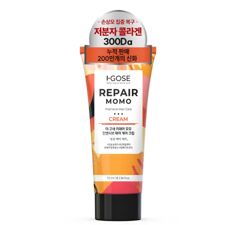 [체험딜 8,900원]이고세 리페어 모모 헤어크림 70ml