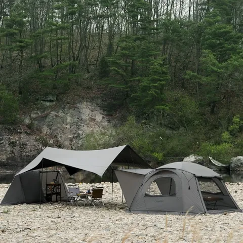 블루폴 캠버 3종 세트 돔 텐트+옥타 타프+스토리지 스크린