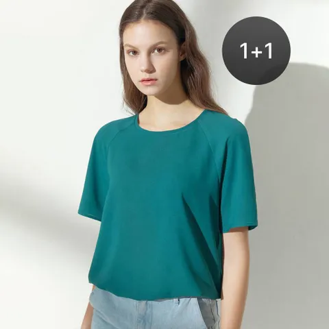 [최초가 69000원] [55~88] [1+1] 썸머 실키 데일리 티블라우스